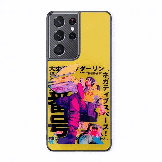 Negative space LED Case for Samsung