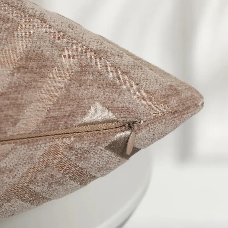 New Set of 2 Dulce Dom Throw Pillow Covers- Ultra Soft Chenille Cushion Cases Pillows Cover Set (Pack Of 2, 18"X18")