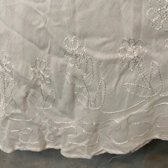 NWT S.R. Fashions White Boho Dress