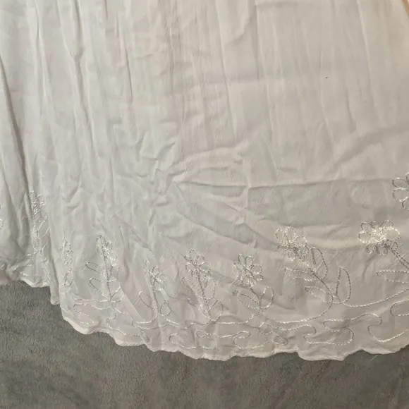 NWT S.R. Fashions White Boho Dress