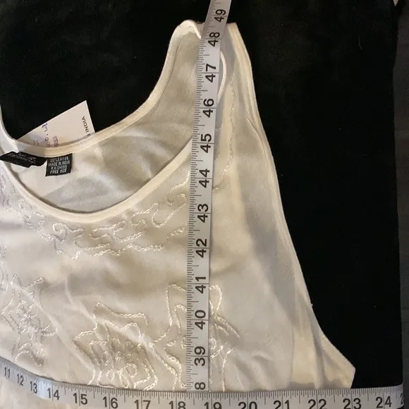 NWT S.R. Fashions White Boho Dress