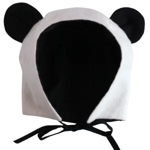 Organic Flannel Panda Hat