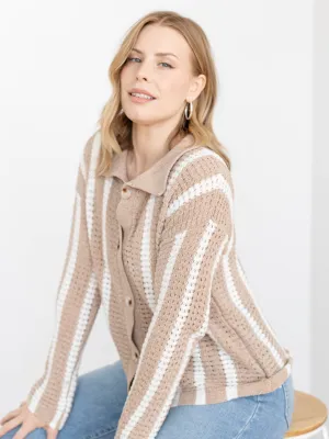 Oversized Chenille Sweater Cardigan