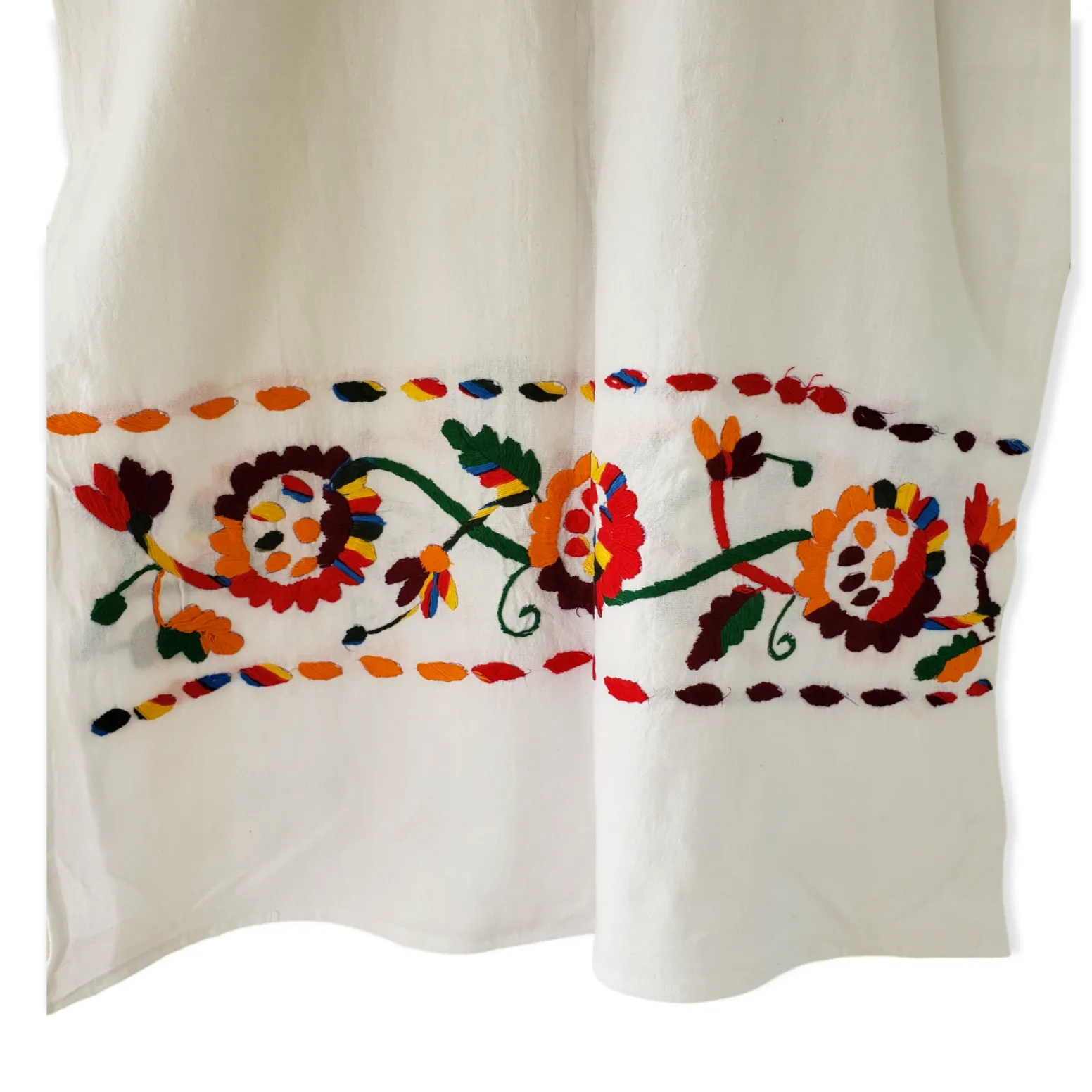 Peacock Huipil Mexican Dress - Handmade in Oaxaca Mexico