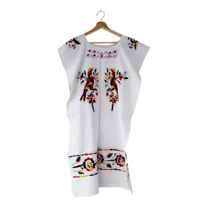 Peacock Huipil Mexican Dress - Handmade in Oaxaca Mexico