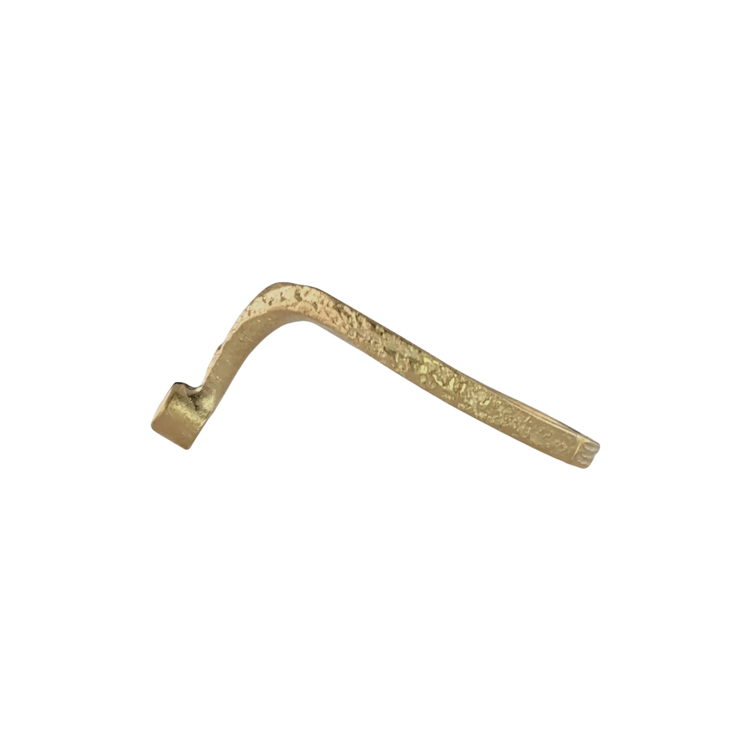 Pebble Chevron Band - 14K and White Diamond