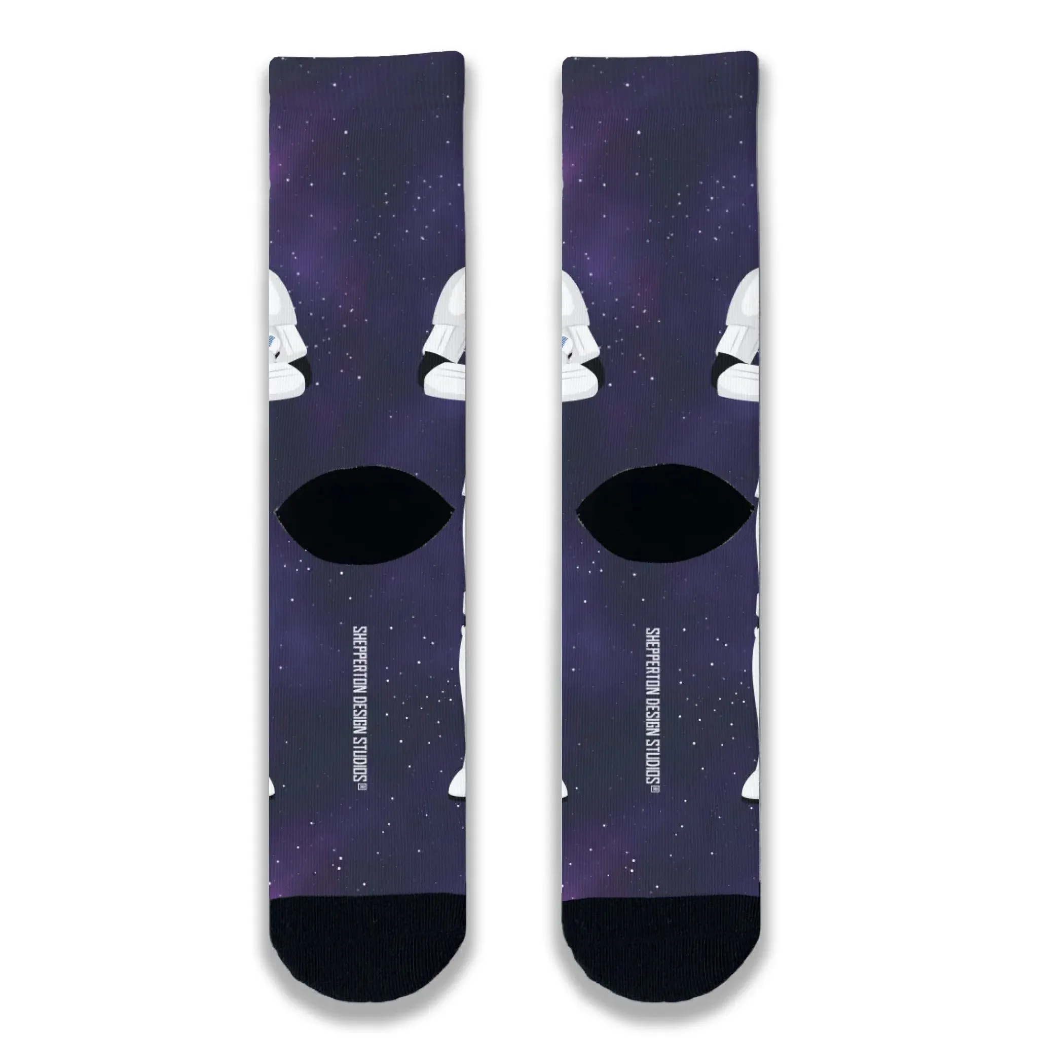 Personalised Stormtrooper Space Face Adult Printed Socks