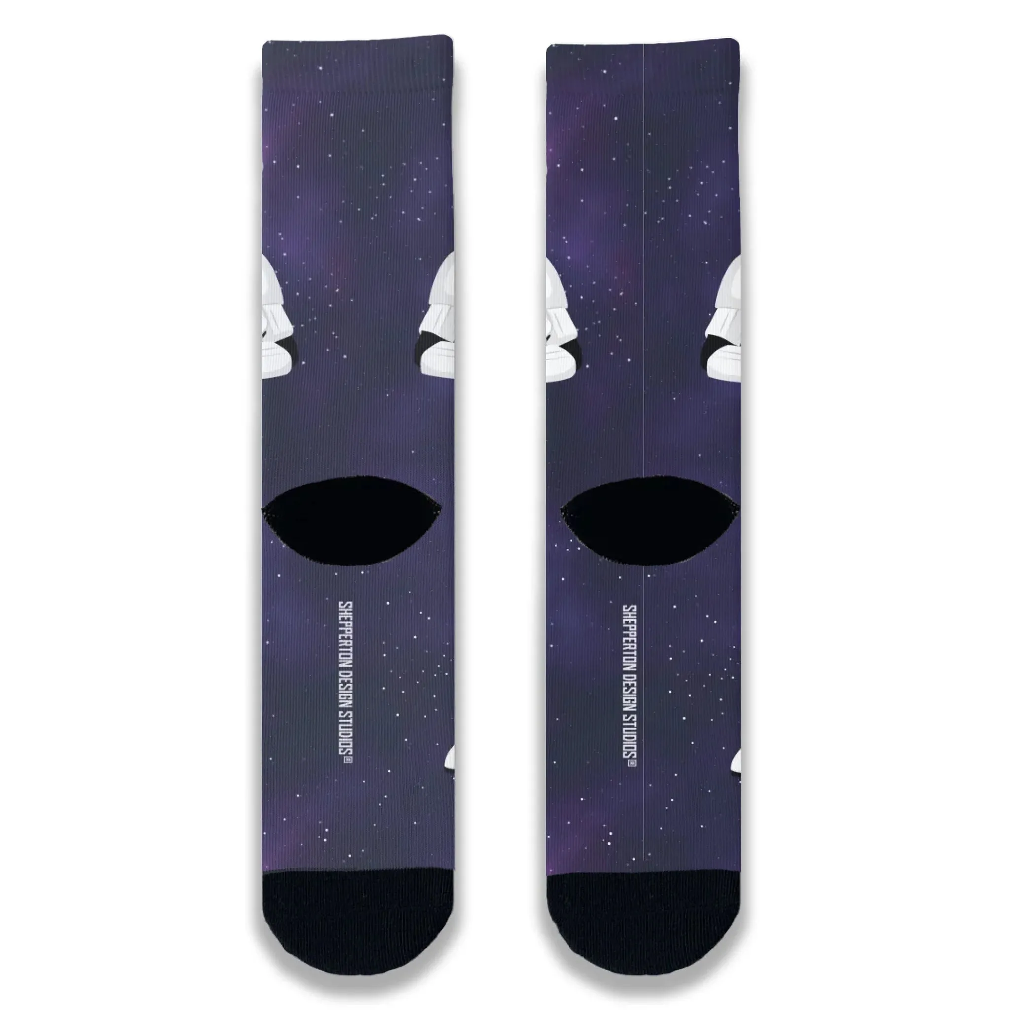 Personalised Stormtrooper Space Face Adult Printed Socks