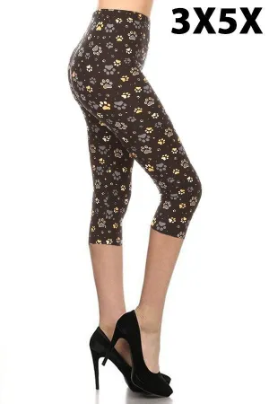 Pet Paw Curvy Plus Size Premium Capri
