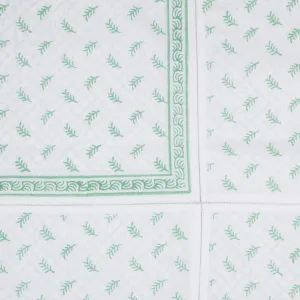 Pia Feather Hand Block Printed Duvet Cover