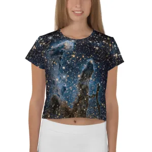 Pillars of Creation in Infrared by Hubble Cropped T-Shirt