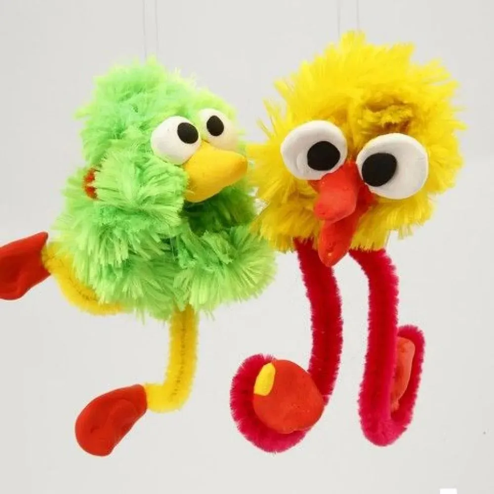 Pipe Cleaners Nylon Big Huge12 Colours x 5 Flexible Chenilles T:25 mm L:45 cm