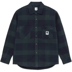 Polar Mike LS Shirt Flannel Shirt Navy Teal