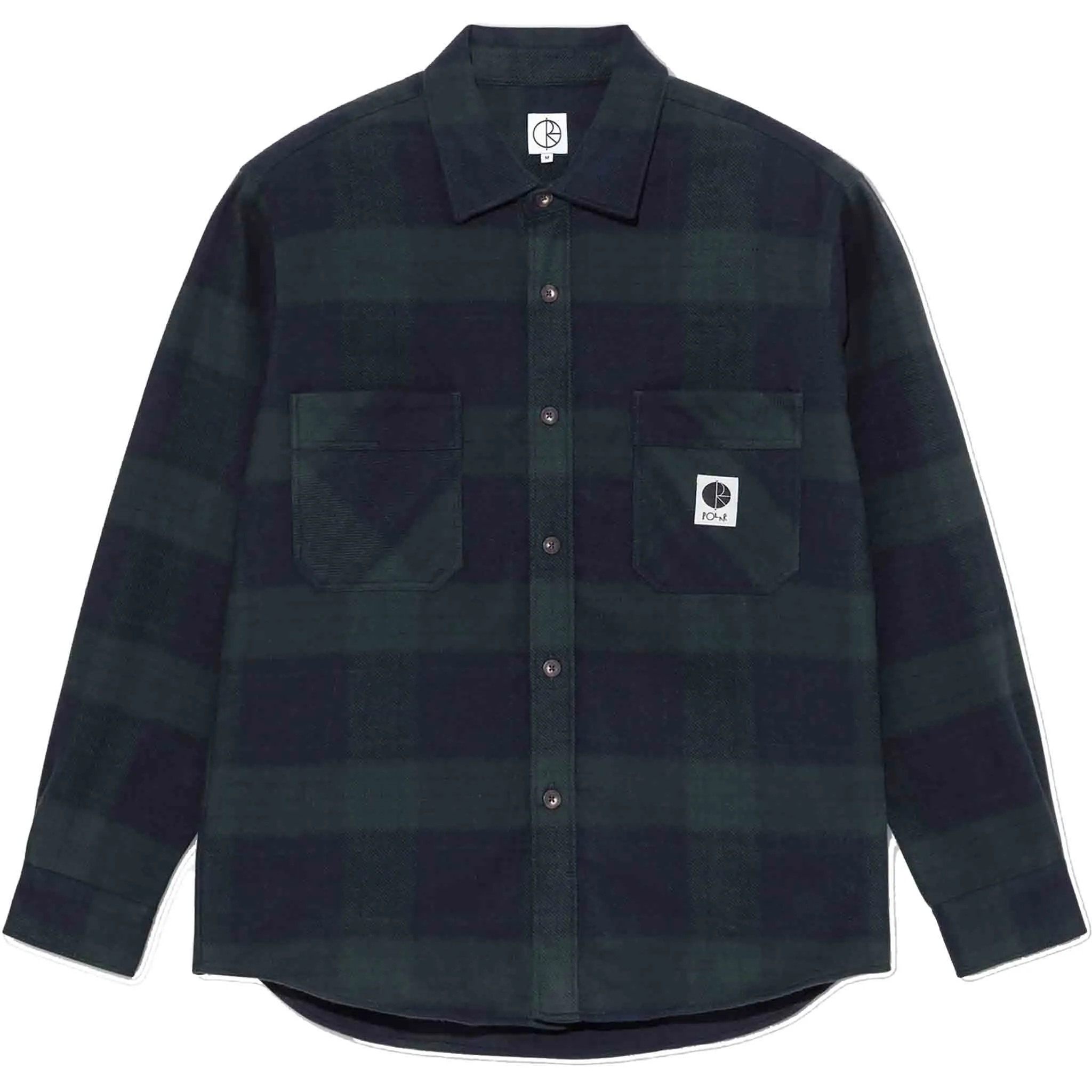 Polar Mike LS Shirt Flannel Shirt Navy Teal