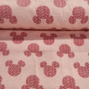 Printed Flannel Fabric Minnie Red 110 cm