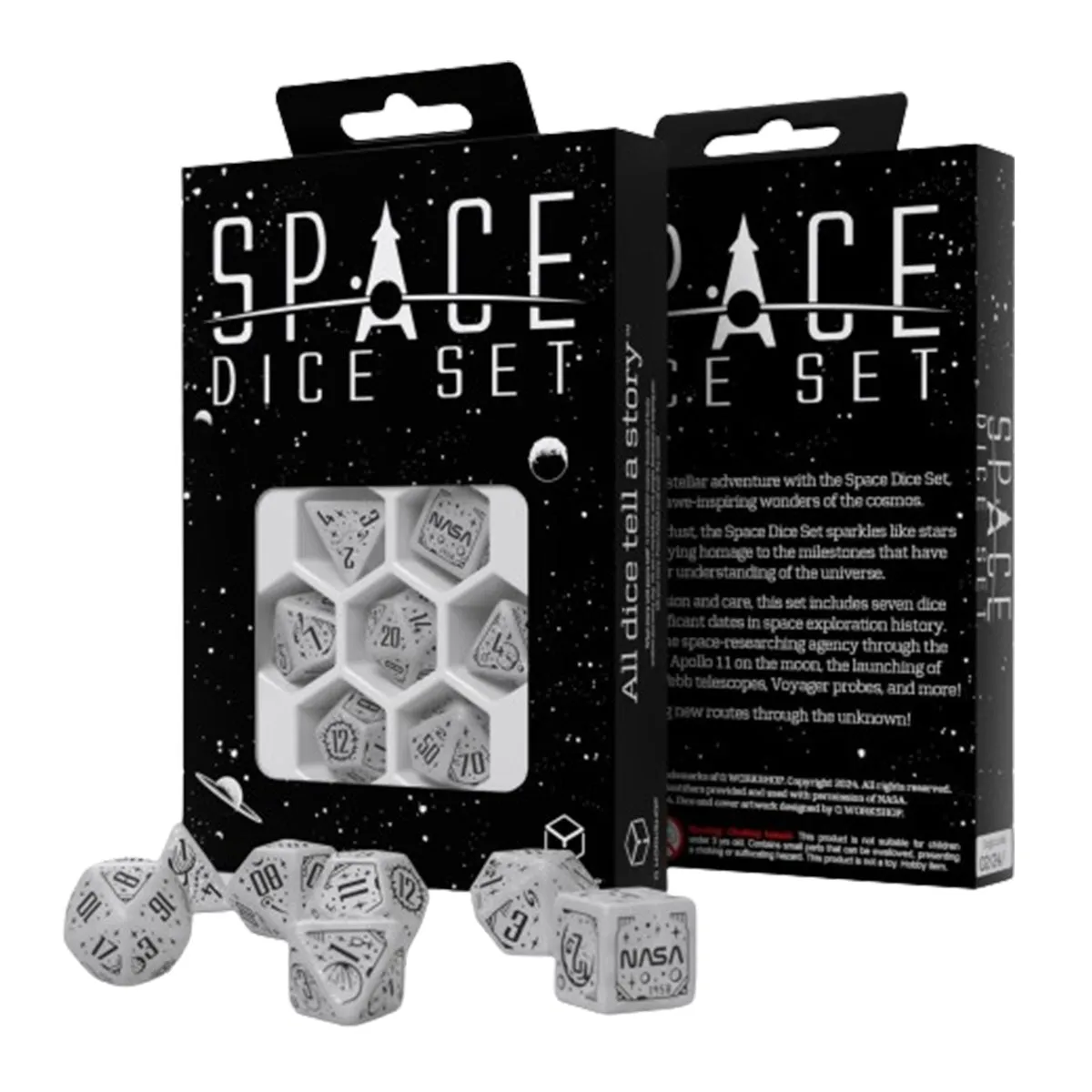 Q Workshop Space Apollo Dice Set 7