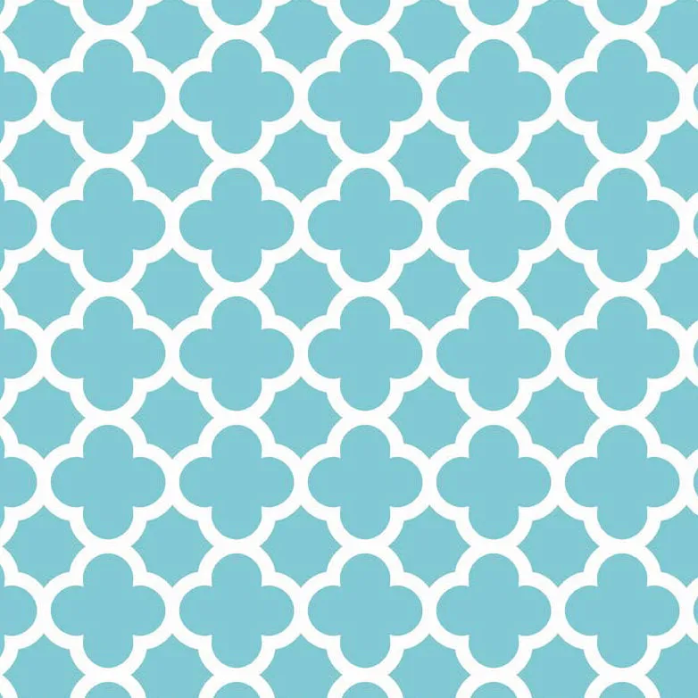 Quatrefoil in Aqua by Riley Blake Designs