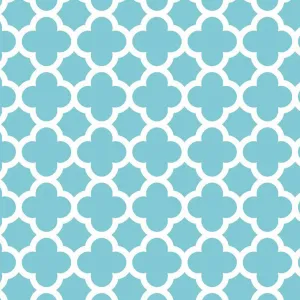 Quatrefoil in Aqua by Riley Blake Designs