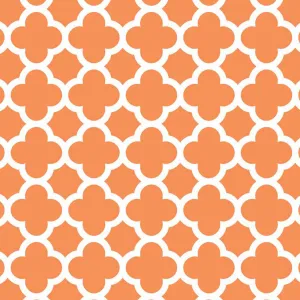 Quatrefoil in Orange by Riley Blake Designs