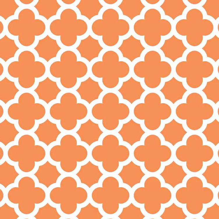 Quatrefoil in Orange by Riley Blake Designs