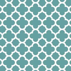 Quatrefoil in Teal by Riley Blake Designs