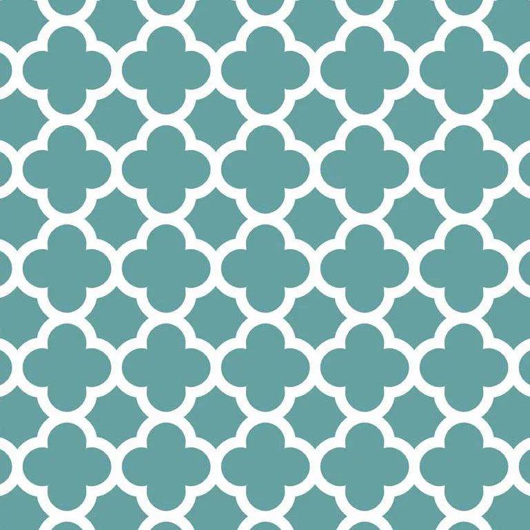 Quatrefoil in Teal by Riley Blake Designs