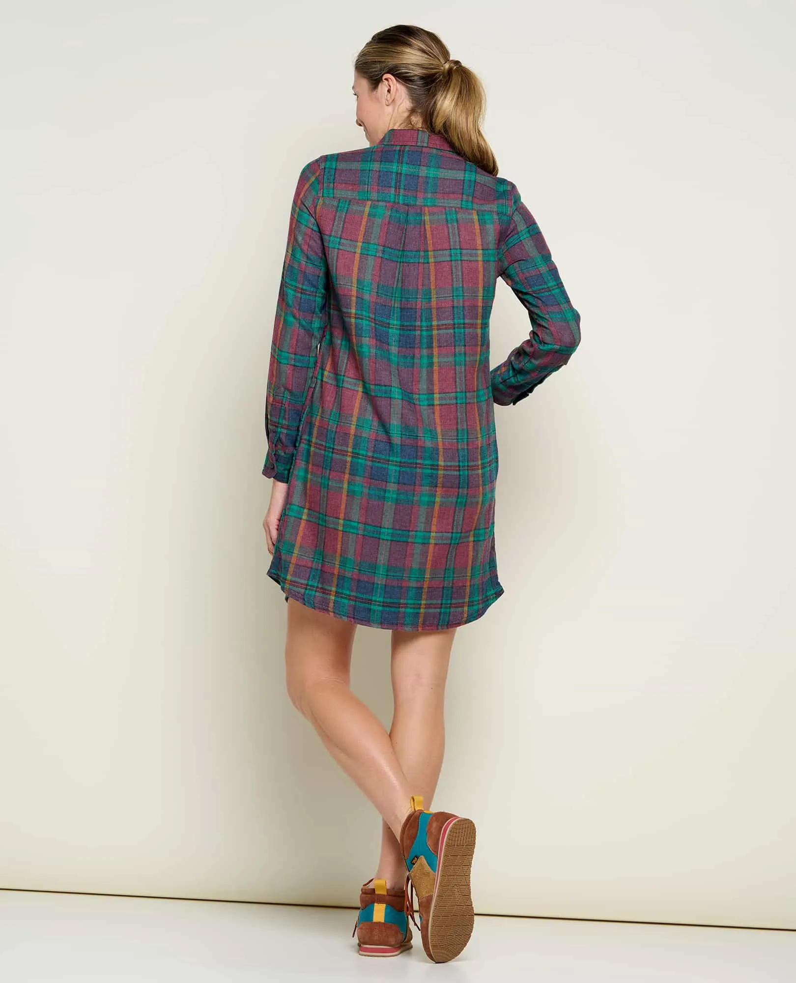 Re-Form Flannel Shirtdress