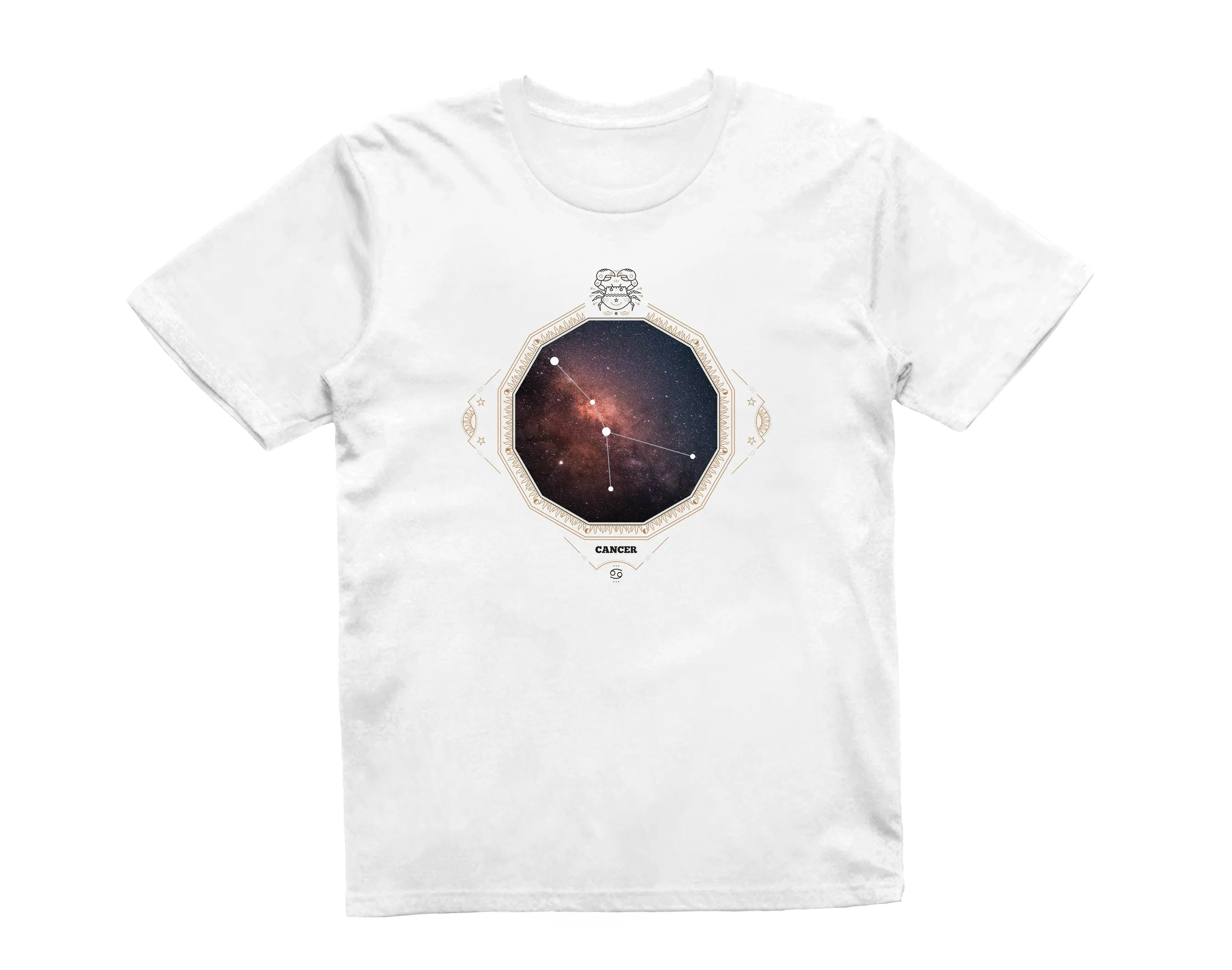 Reality Glitch Cancer Star Sign Constellation Kids T-Shirt