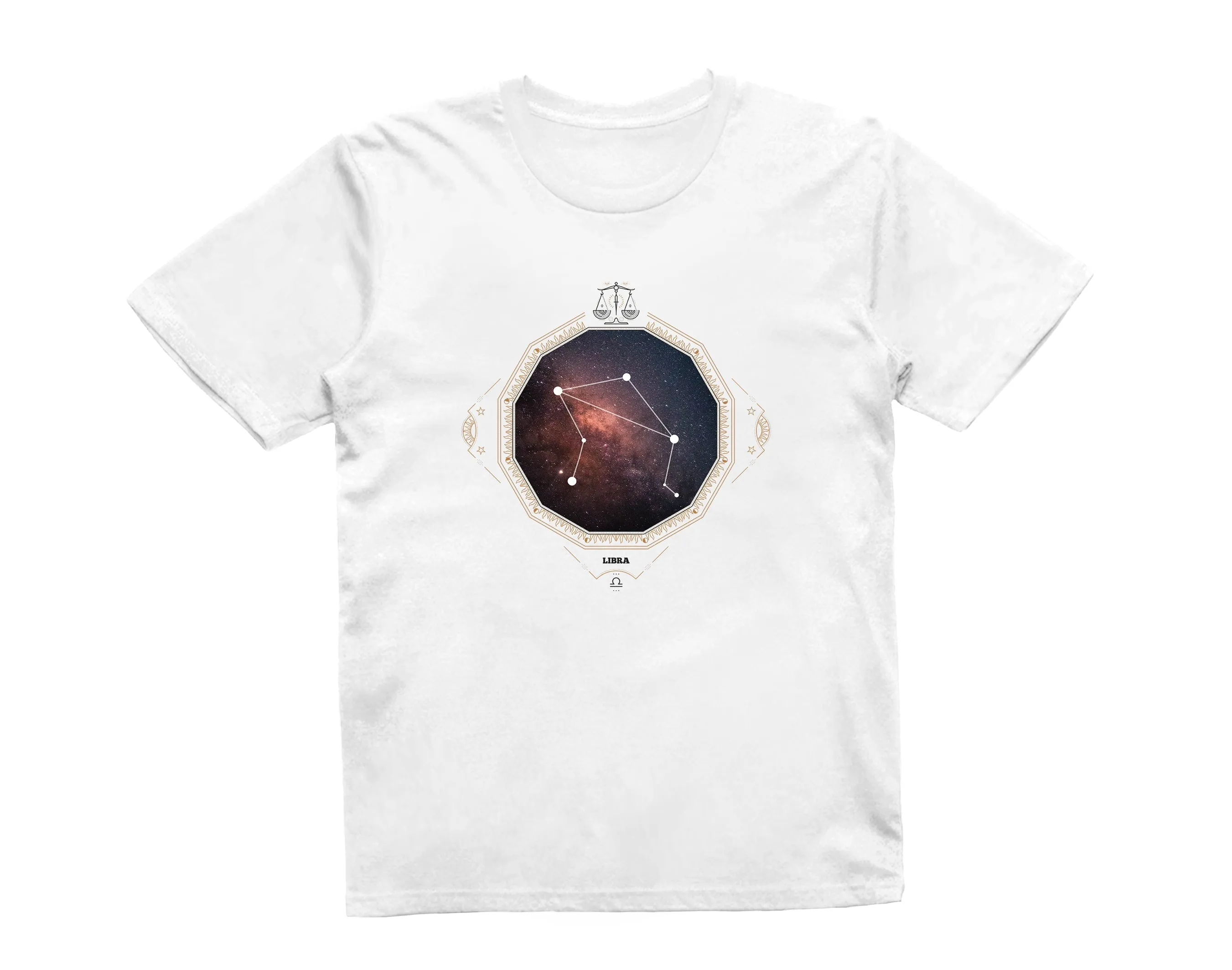 Reality Glitch Libra Star Sign Constellation Kids T-Shirt