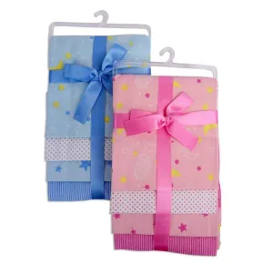 Receiving Blanket Blue 4-Pack