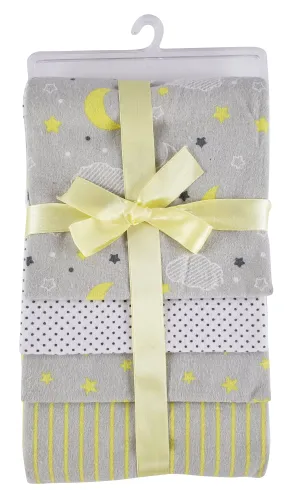 Receiving Blanket Yellow - 4 Pack
