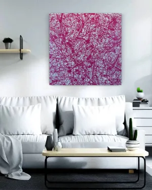 Red Galaxy  (Print on Canvas)