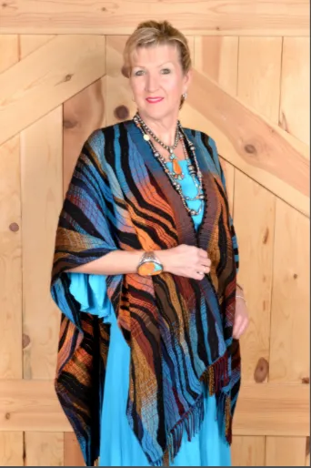 Rhonda Stark Italian Acrylic Collection: Shawl Thunderbird, Fringe