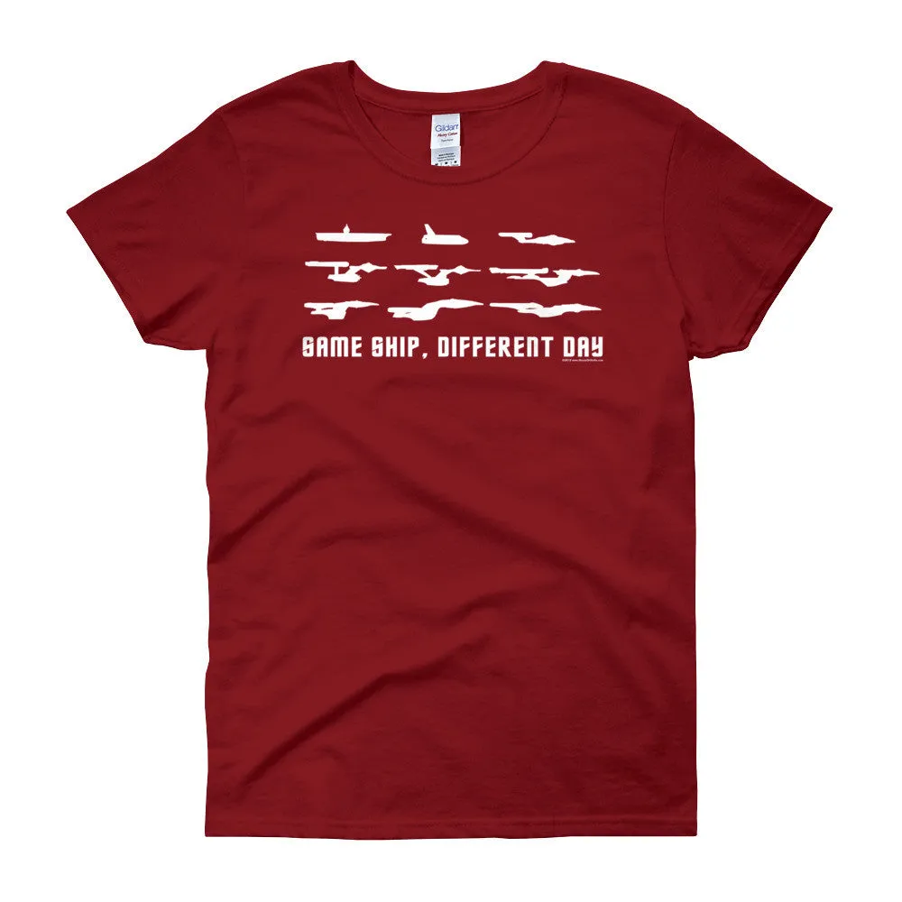 Same Ship Different Day Fitted T-Shirt