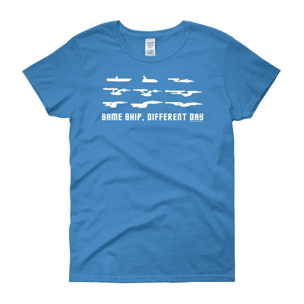 Same Ship Different Day Fitted T-Shirt