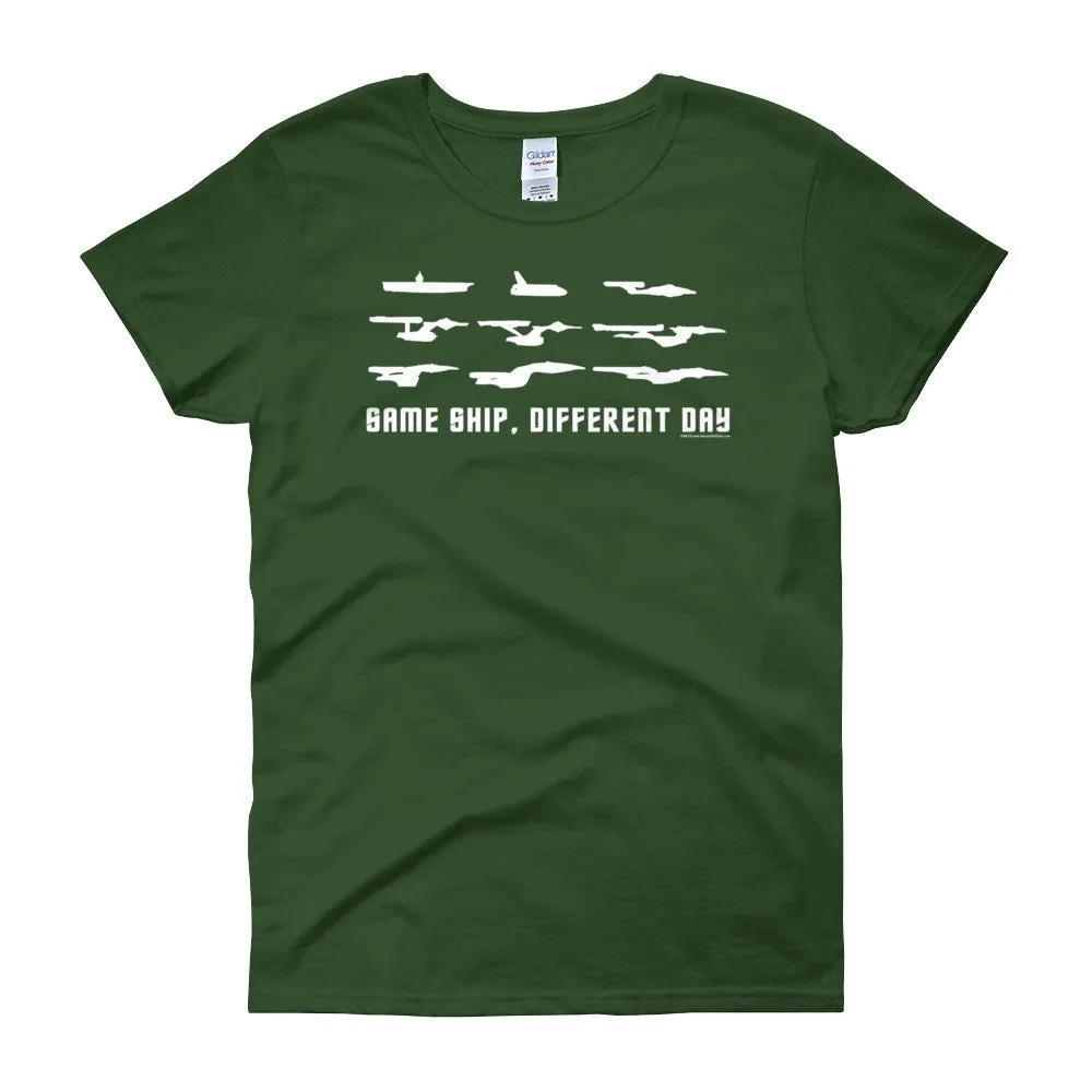 Same Ship Different Day Fitted T-Shirt