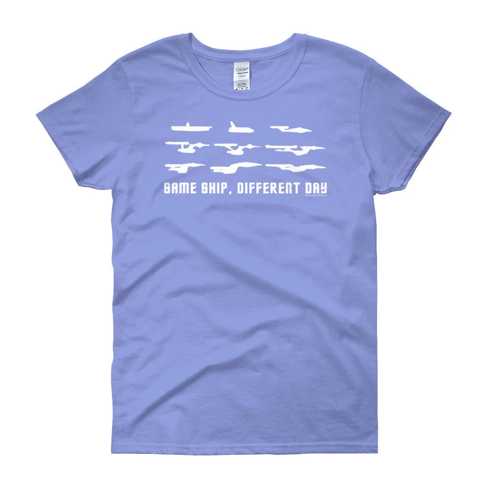 Same Ship Different Day Fitted T-Shirt