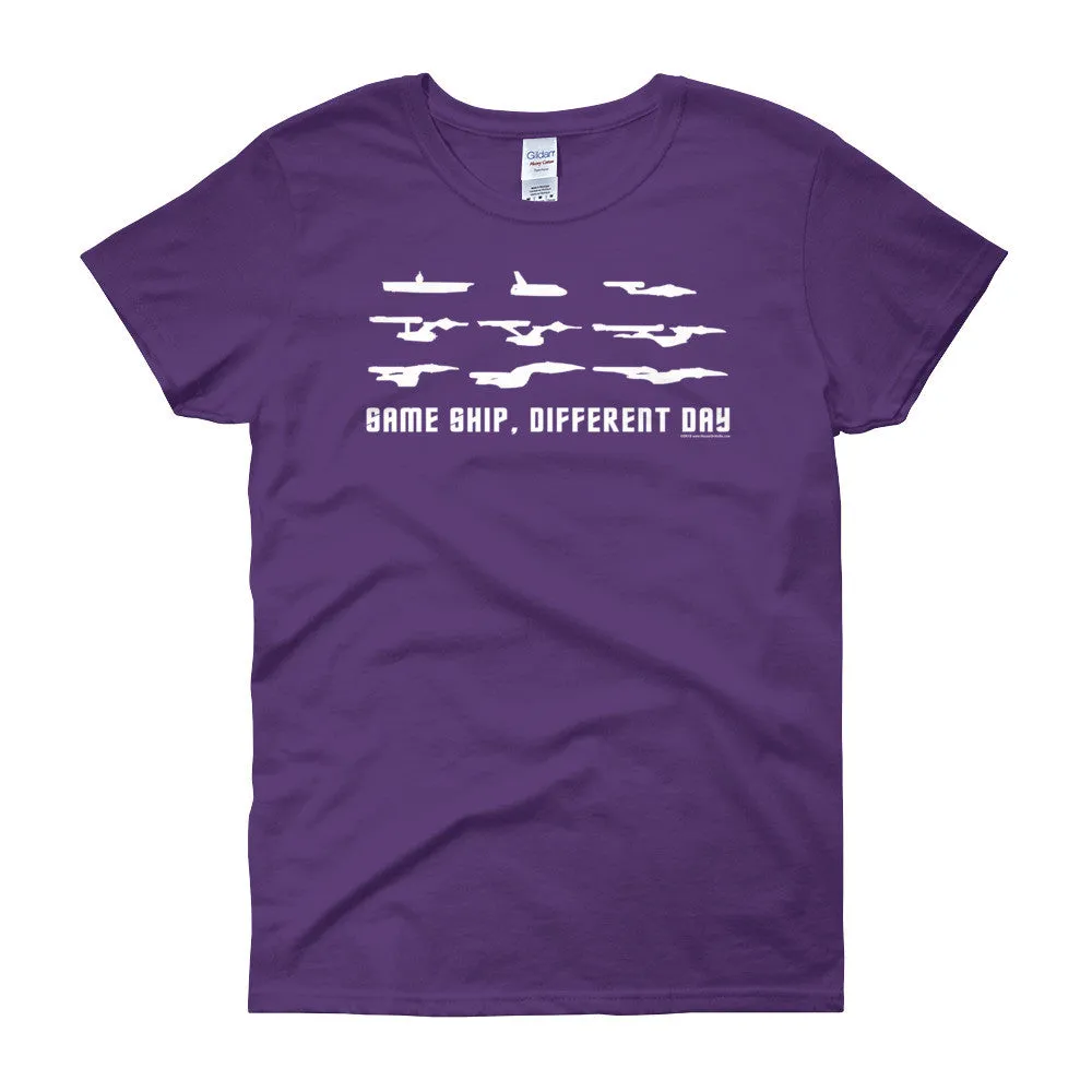 Same Ship Different Day Fitted T-Shirt