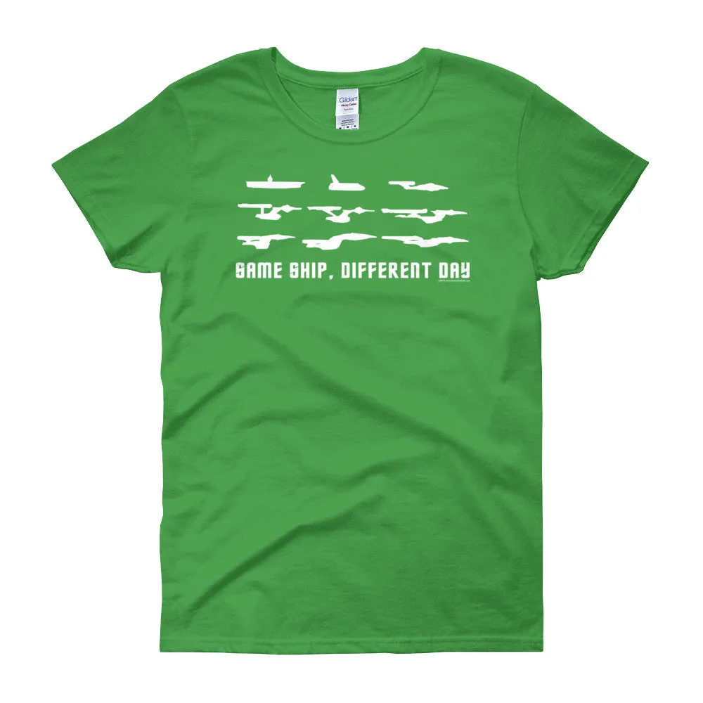 Same Ship Different Day Fitted T-Shirt