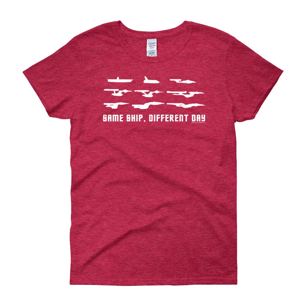Same Ship Different Day Fitted T-Shirt
