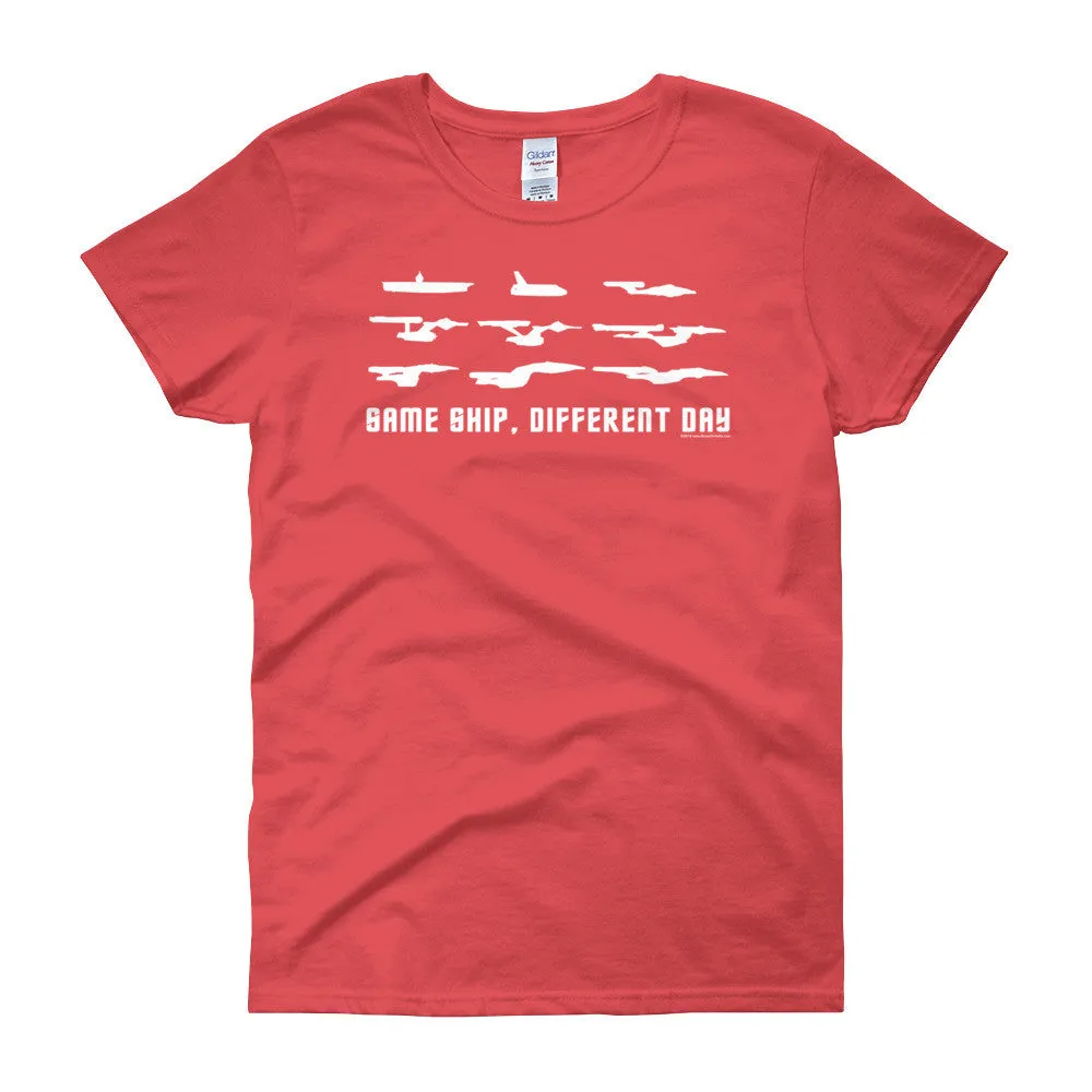 Same Ship Different Day Fitted T-Shirt