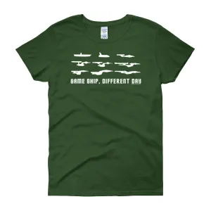 Same Ship Different Day Fitted T-Shirt