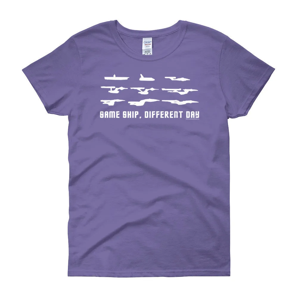 Same Ship Different Day Fitted T-Shirt