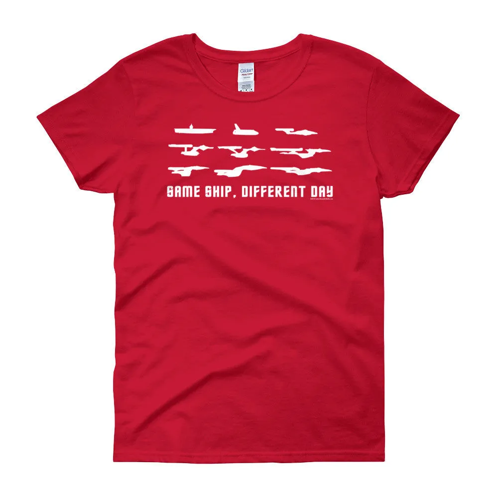 Same Ship Different Day Fitted T-Shirt