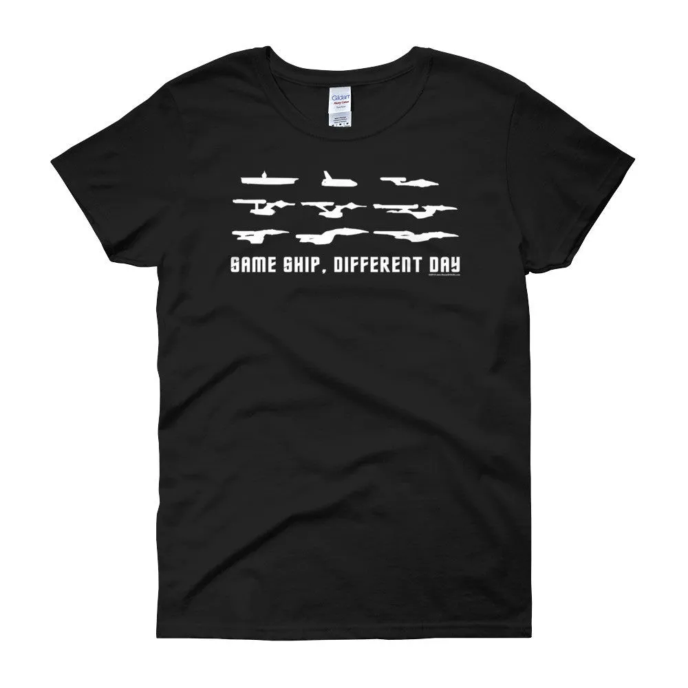 Same Ship Different Day Fitted T-Shirt