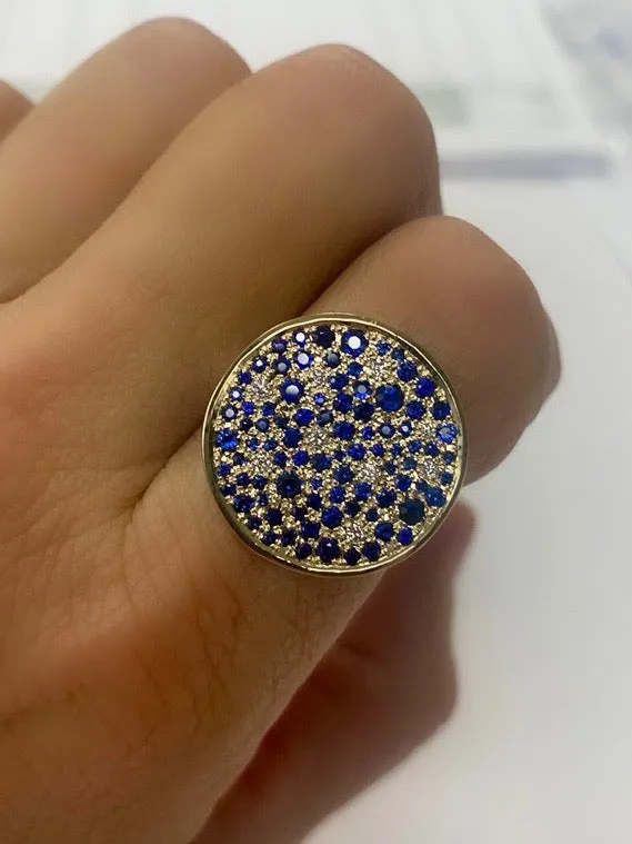 Sapphire Galaxy Ring