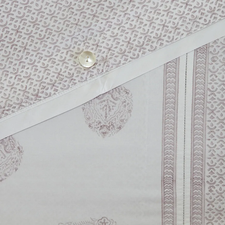 Sara Paisley Hand Block Printed Duvet Cover