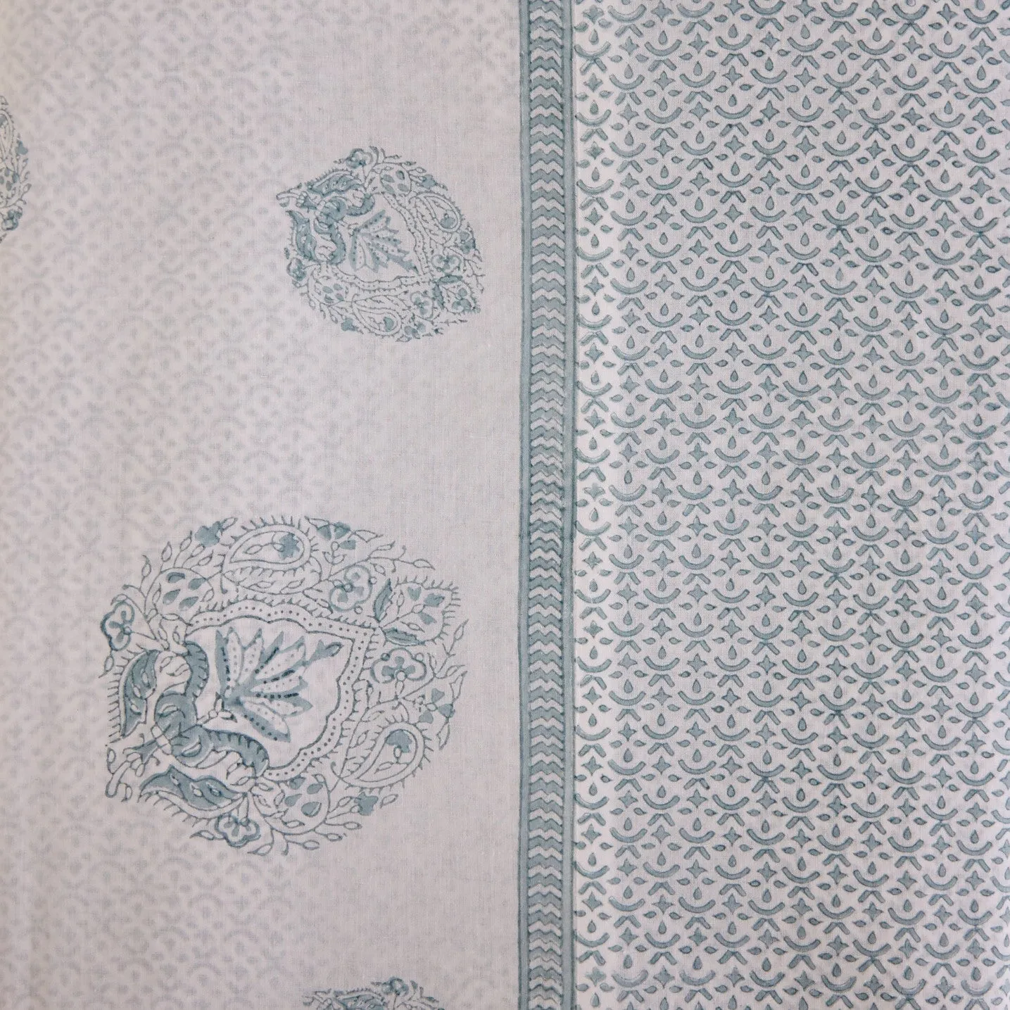 Sara Paisley Hand Block Printed Duvet Cover