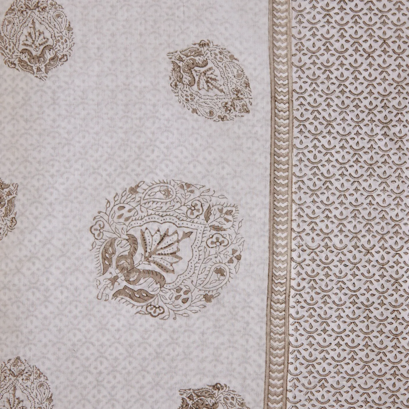Sara Paisley Hand Block Printed Duvet Cover