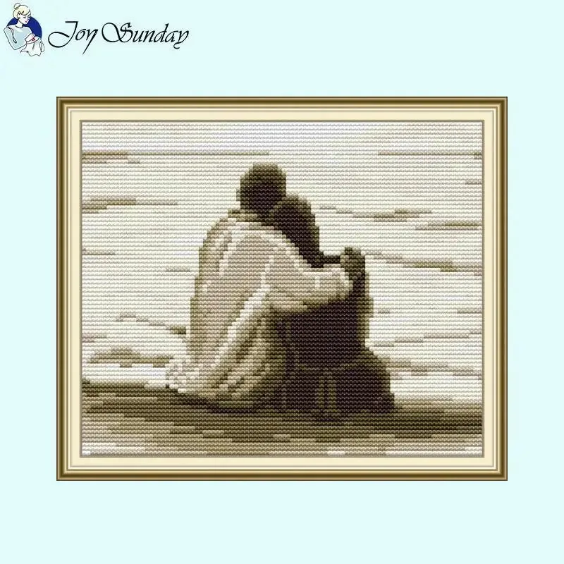 Seaside Couple Back DIY Character Stitch Kit